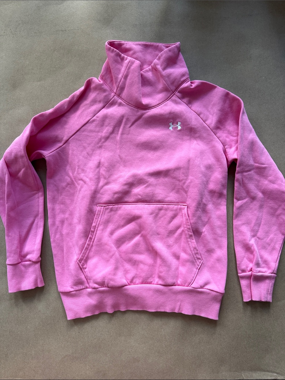 Under Armour Pink Cowl Neck Pullover Sweatshirt